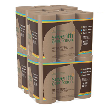 unbleached compostable paper towels